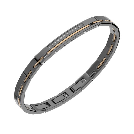 Bracciale John Richmond Uomo in Titanio 0.12 Ct JRCB07BR - JRCB07BR